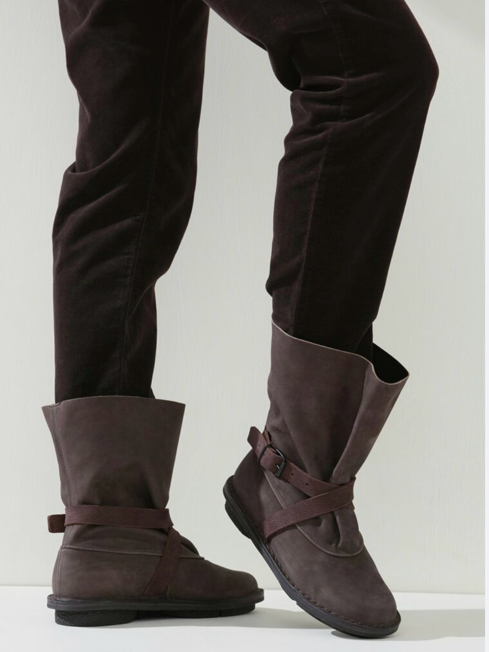 Like New Trippen Fold Suede Boots
